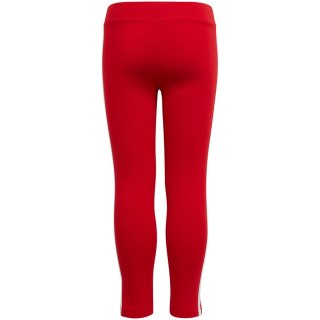 Legginsy dla dzieci adidas Essentials 3-Stripes czerwone HF1898 Adidas