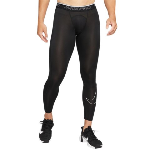 Legginsy męskie Nike Pro Dri-FIT Tight czarne DD1913 010 Nike