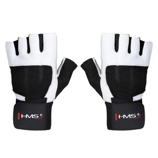 RST04 WHITE-BLACK ROZM. XL RĘKAWICE NA SIŁOWNIĘ HMS HMS