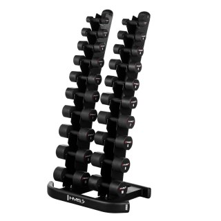 ZESTAW HANTLI POLIURETANOWYCH HPT 2 x 1 - 10 KG (110 KG) + STOJAK STR37 HMS HMS