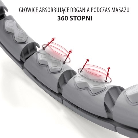 ZESTAW HULA HOP HHW06 BLACK Z PIŁKĄ GRAWITACYJNĄ I LICZNIKIEM HMS + PAS BR163 BLACK PLUS SIZE HMS