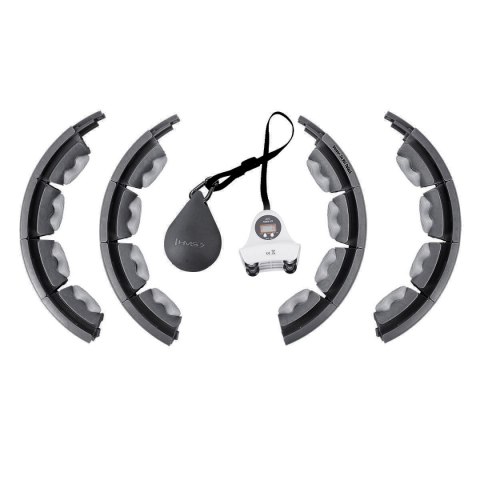 ZESTAW HULA HOP HHW06 BLACK Z PIŁKĄ GRAWITACYJNĄ I LICZNIKIEM HMS + PAS BR163 BLACK PLUS SIZE HMS