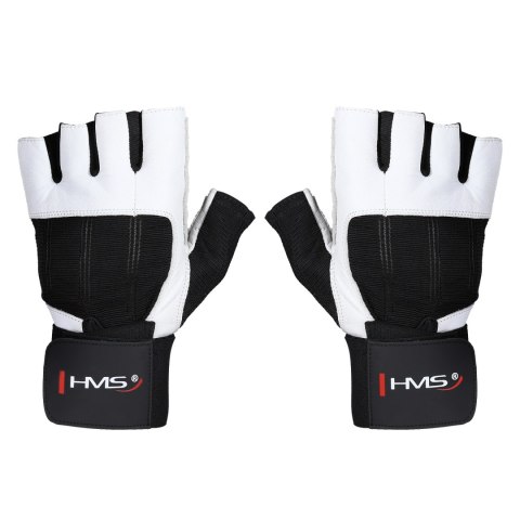 RST04 WHITE-BLACK ROZM. S RĘKAWICE NA SIŁOWNIĘ HMS HMS