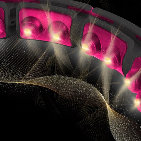 ZESTAW HULA HOP MAGNETYCZNY BLACK/PINK HHM16 Z LICZNIKIEM HMS + PAS WYSZCZUPLAJĄCY BR163 BLACK HMS