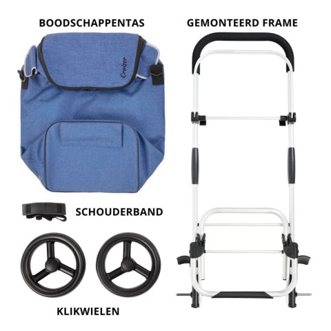 CRUISER WÓZEK ZAKUPOWY ALLROUND NIEBIESKI 650065 Cruiser