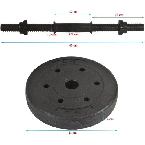 HANTLA KOMPOZYTOWA 11KG (10+1) KG EB FIT