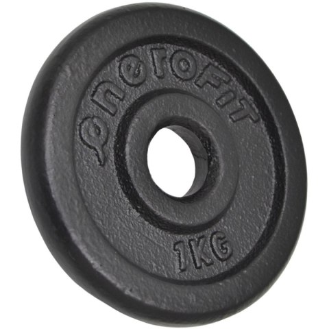 OBCIĄŻENIE ŻELIWNE CZARNE 1 KG ENERO FIT fi26,5 1 SZT
