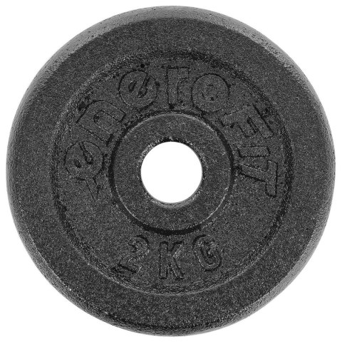 OBCIĄŻENIE ŻELIWNE CZARNE 2 KG ENERO FIT fi26,5