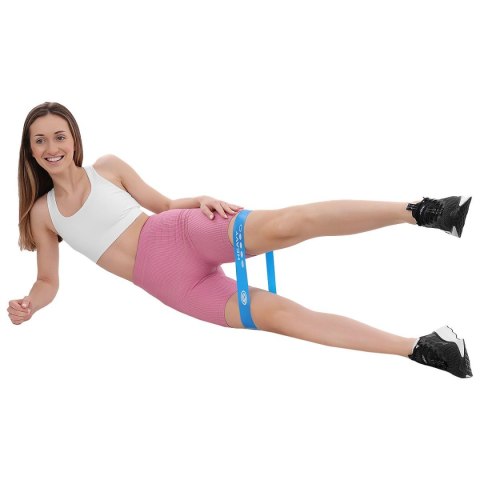 ZESTAW GUM DO ĆWICZEŃ FITNESS CROSSFIT MINI BLUE BAND 5W1 ENERO FIT