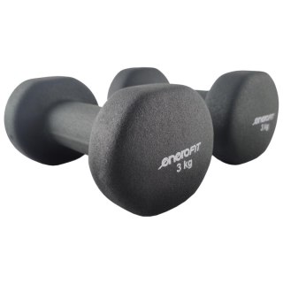 ZESTAW HANTLI NEOPRENOWYCH 2x3KG ENERO FIT