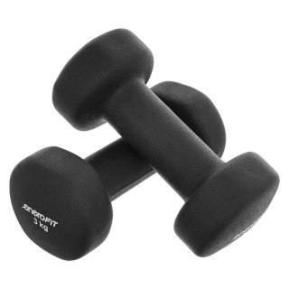 ZESTAW HANTLI NEOPRENOWYCH 2x3KG ENERO FIT