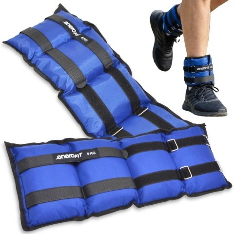 OBCIĄŻENIE NA PRZEGUBY NIEBIESKIE 8KG (2x4KG) ENERO FIT