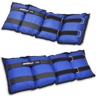 OBCIĄŻENIE NA PRZEGUBY NIEBIESKIE 8KG (2x4KG) ENERO FIT