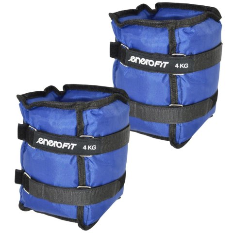 OBCIĄŻENIE NA PRZEGUBY NIEBIESKIE 8KG (2x4KG) ENERO FIT