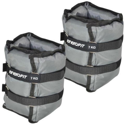 OBCIĄŻENIE NA PRZEGUBY SZARE 14KG (2x7KG) ENERO FIT