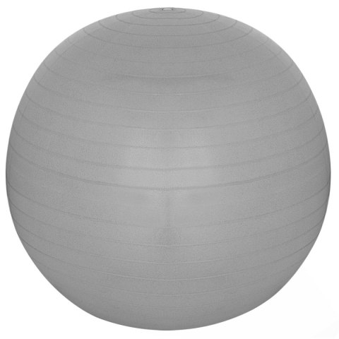 PIŁKA GIMNASTYCZNA DO ĆWICZEŃ FITNESS 75CM ANTIBURST SZARA