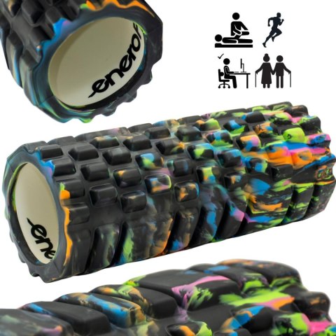 WAŁEK ROLLER DO ĆWICZEŃ CAMOUFLAGE 14x33CM ENERO FIT