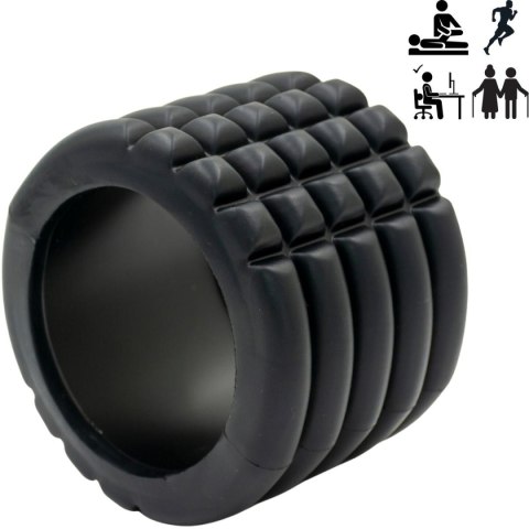 WAŁEK ROLLER DO ĆWICZEŃ CZARNY 14x10CM ENERO FIT