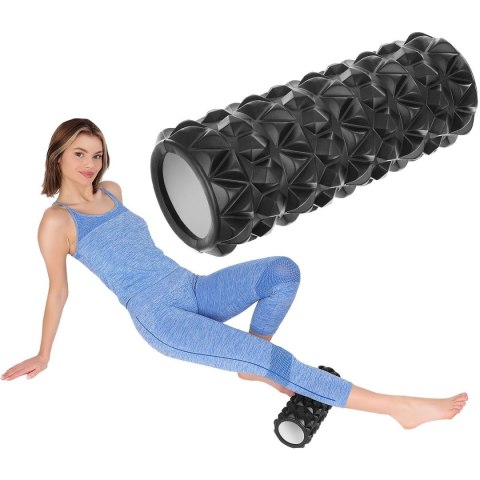WAŁEK ROLLER DO ĆWICZEŃ CZARNY 14x33CM 865G ENERO FIT