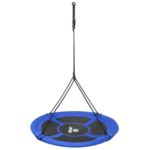 HUŚTAWKA OGRODOWA BOCIANIE GNIAZDO 110CM XXXL NIEBIESKA