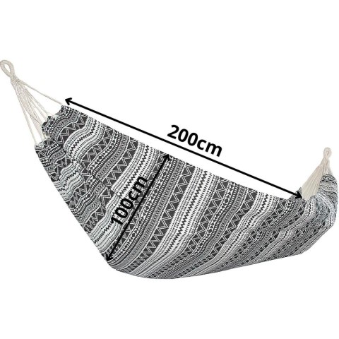 HAMAK OGRODOWY 1 OSOBOWY 200x100CM ETNO Z POKROWCEM 1063980
