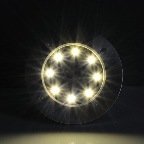 LAMPA SOLARNA 8 LED SMD DO WBICIA W PODŁOŻE KPL.12SZT