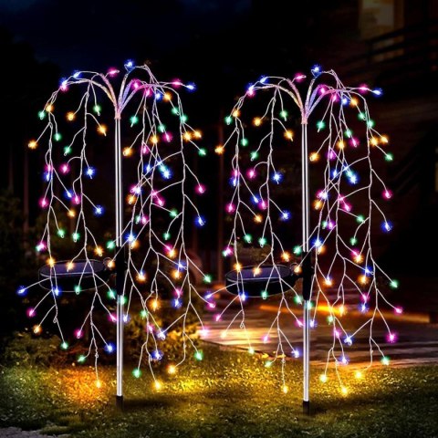 LAMPA SOLARNA DRZEWKO FAJERWERKI MULTICOLOR 72CM 120 LED