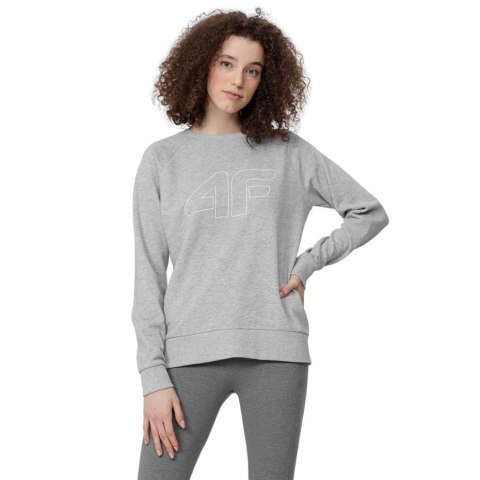 Bluza damska 4F chłodny jasny szary melanż H4L22 BLD350 27M 4F