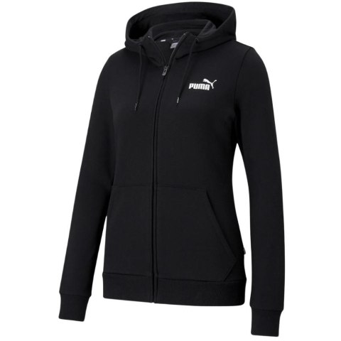 Bluza damska Puma ESS Small Logo Full-Zip Hoodie TR czarna 586813 01 Puma Bluza damska Puma ESS Small Logo Full-Zip Hoodie TR czarna 586813 01 Puma