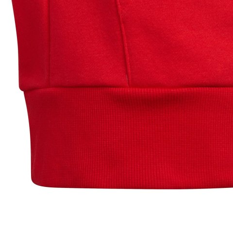 Bluza dla dzieci adidas Colorblock Fleece Hoodie czerwona HC5657 Adidas Bluza dla dzieci adidas Colorblock Fleece Hoodie czerwona HC5657 Adidas