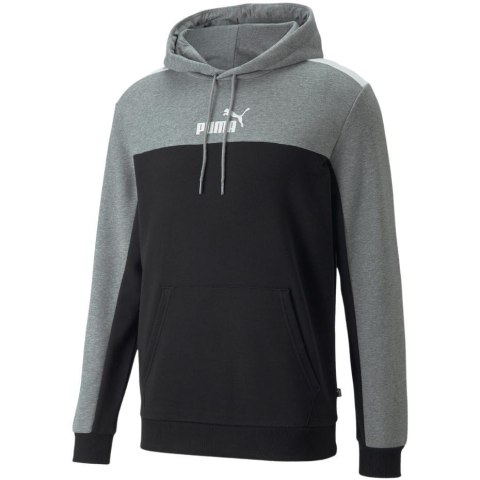 Bluza męska Puma ESS+ Block Hoodie TR szaro-czarna 847428 01 Puma Bluza męska Puma ESS+ Block Hoodie TR szaro-czarna 847428 01 Puma