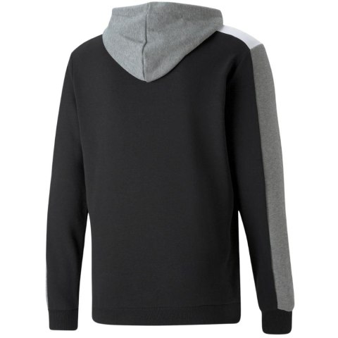 Bluza męska Puma ESS+ Block Hoodie TR szaro-czarna 847428 01 Puma Bluza męska Puma ESS+ Block Hoodie TR szaro-czarna 847428 01 Puma