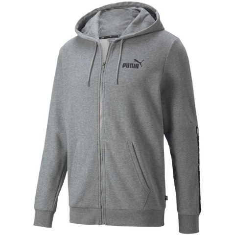 Bluza męska Puma ESS+ Tape Full-Zip Hoodie TR szara 848768 03 Puma Bluza męska Puma ESS+ Tape Full-Zip Hoodie TR szara 848768 03 Puma
