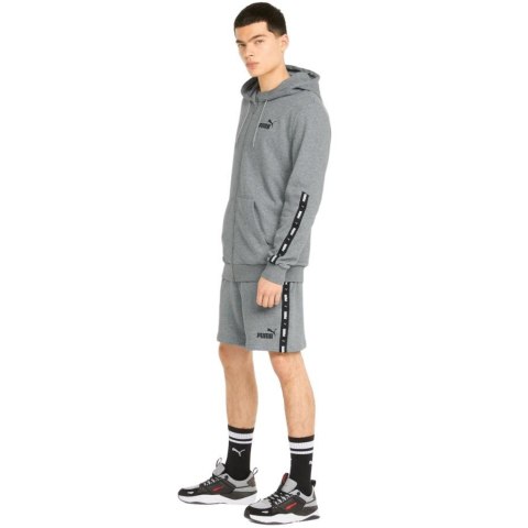 Bluza męska Puma ESS+ Tape Full-Zip Hoodie TR szara 848768 03 Puma Bluza męska Puma ESS+ Tape Full-Zip Hoodie TR szara 848768 03 Puma
