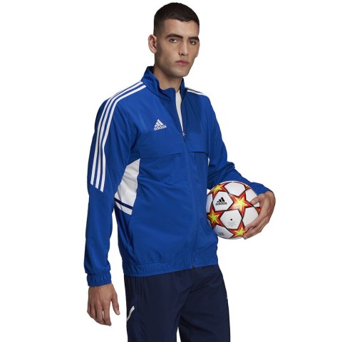 Bluza męska adidas Condivo 22 Presentation Jacket niebieska HA6245 Adidas teamwear Bluza męska adidas Condivo 22 Presentation Jacket niebieska HA6245 Adidas teamwear