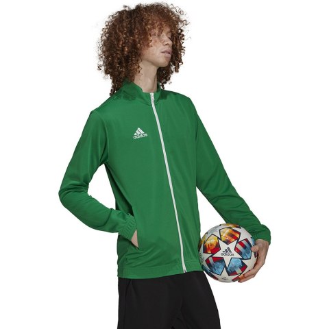 Bluza męska adidas Entrada 22 Track Jacket zielona HI2135 Adidas teamwear Bluza męska adidas Entrada 22 Track Jacket zielona HI2135 Adidas teamwear