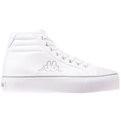 Buty damskie Kappa Boron MId Pf biało-srebrne 243161 1015 Kappa Buty damskie Kappa Boron MId Pf biało-srebrne 243161 1015 Kappa