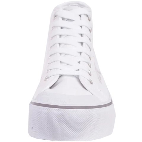 Buty damskie Kappa Boron MId Pf biało-srebrne 243161 1015 Kappa Buty damskie Kappa Boron MId Pf biało-srebrne 243161 1015 Kappa