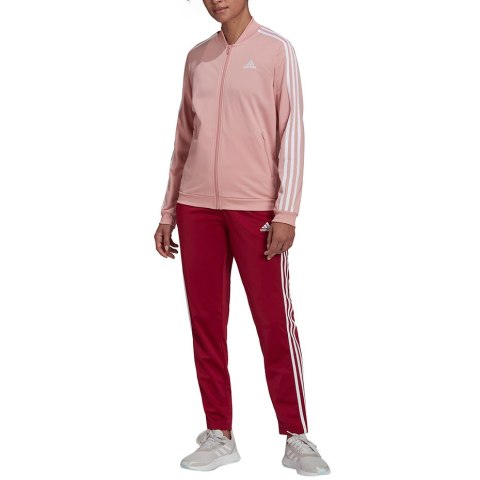 Dres damski adidas Essentials 3-Stripes Track Suit różowy HD4301 Adidas