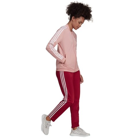 Dres damski adidas Essentials 3-Stripes Track Suit różowy HD4301 Adidas