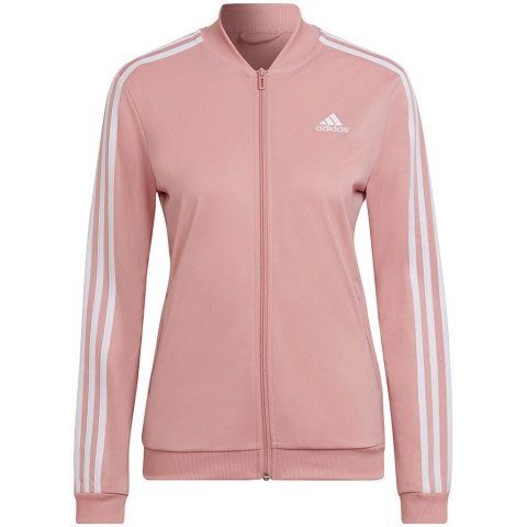 Dres damski adidas Essentials 3-Stripes Track Suit różowy HD4301 Adidas
