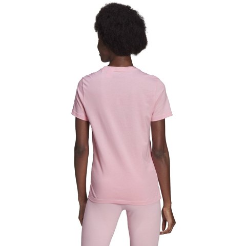 Koszulka damska adidas Loungwear Essentials Slim Logo Tee różowa HD1681 Adidas Koszulka damska adidas Loungwear Essentials Slim Logo Tee różowa HD1681 Adidas
