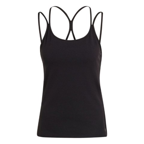 Koszulka damska adidas Studio Slim Strappy Back Tank Top czarna HE3140 Adidas Koszulka damska adidas Studio Slim Strappy Back Tank Top czarna HE3140 Adidas