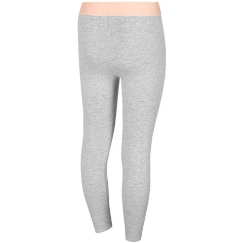 Legginsy dla dziewczynki 4F chłodny jasny szary melanż HJL22 JLEG004 27M 4F