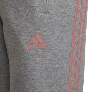 Spodnie dla dzieci adidas 3-Stripes Tapered Leg szare HD4362 Adidas