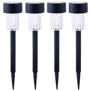 LAMPA SOLARNA PLASTIKOWA 4,5x31CM LED- KPL.4SZT