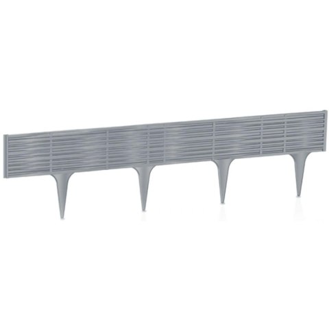 PALISADA OGRODOWA OBRZEŻE TRAWNIKOWE BORDER WIKLINA 390CM SZARY KAMIEŃ