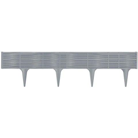PALISADA OGRODOWA OBRZEŻE TRAWNIKOWE BORDER WIKLINA 390CM SZARY KAMIEŃ