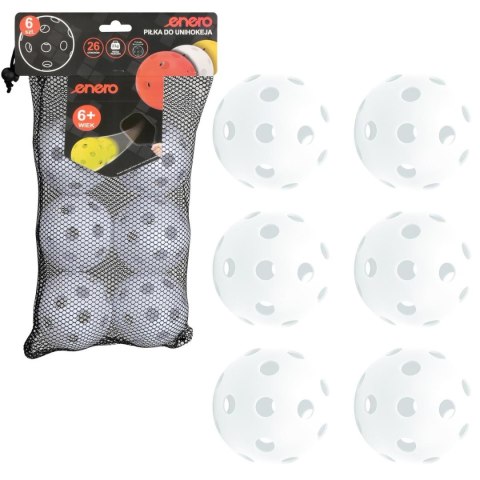 PIŁKA UNIHOC MECZOWA BIAŁA ENERO 6SZT