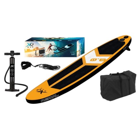 ZESTAW - DESKA SUP 90KG DMUCHANA SURF 245x57x10CM ORANGE